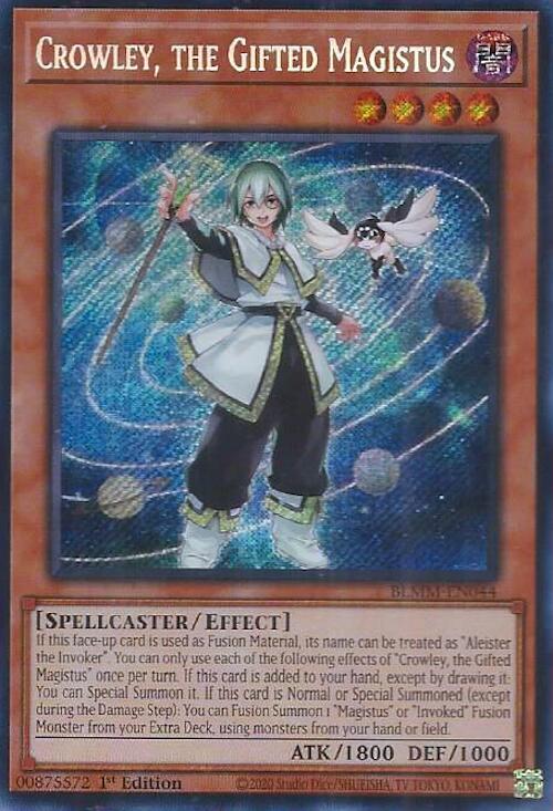 Crowley, the Gifted Magistus [BLMM-EN044] Secret Rare | Exor Games Bridgewater