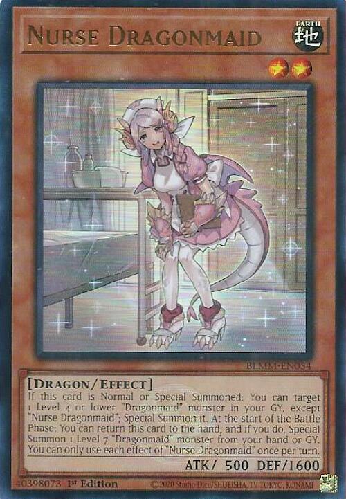 Nurse Dragonmaid [BLMM-EN054] Ultra Rare | Exor Games Bridgewater