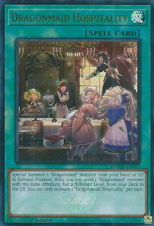 Dragonmaid Hospitality [BLMM-EN065] Ultra Rare | Exor Games Bridgewater
