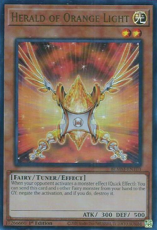 Herald of Orange Light [BLMM-EN103] Ultra Rare | Exor Games Bridgewater