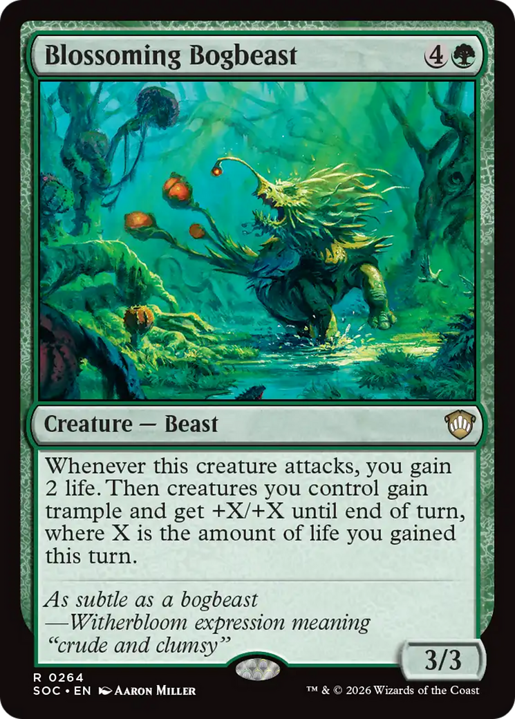 Blossoming Bogbeast [Secrets of Strixhaven Commander] | Exor Games Bridgewater