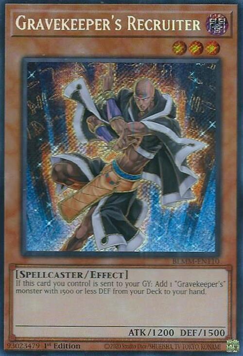 Gravekeeper's Recruiter [BLMM-EN110] Secret Rare | Exor Games Bridgewater