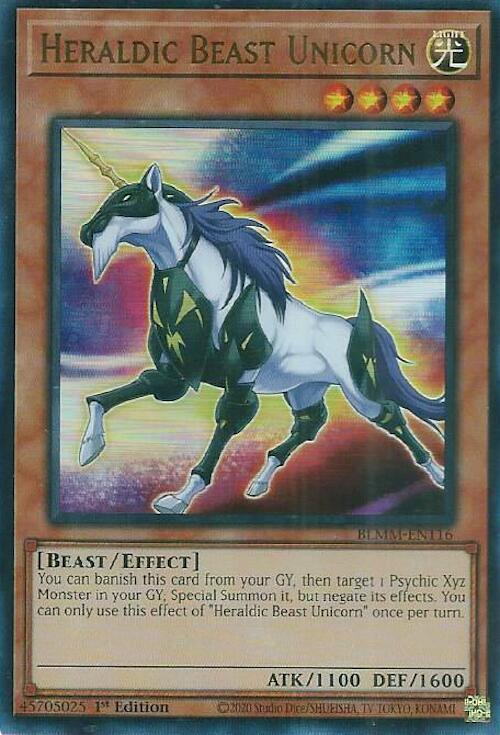 Heraldic Beast Unicorn [BLMM-EN116] Ultra Rare | Exor Games Bridgewater