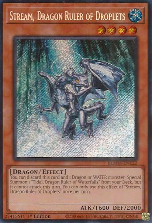 Stream, Dragon Ruler of Droplets [BLMM-EN122] Secret Rare | Exor Games Bridgewater