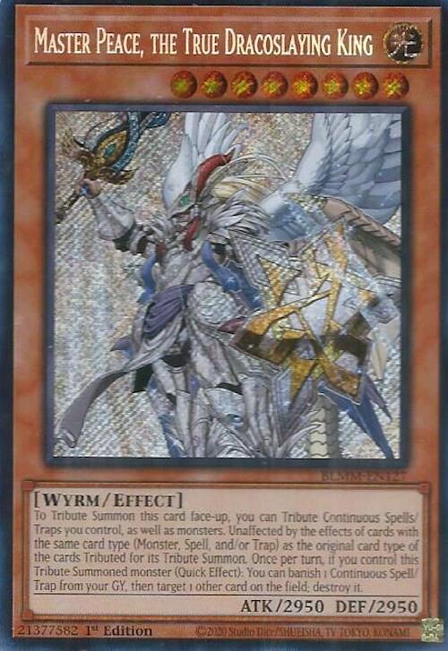 Master Peace, the True Dracoslaying King [BLMM-EN127] Secret Rare | Exor Games Bridgewater