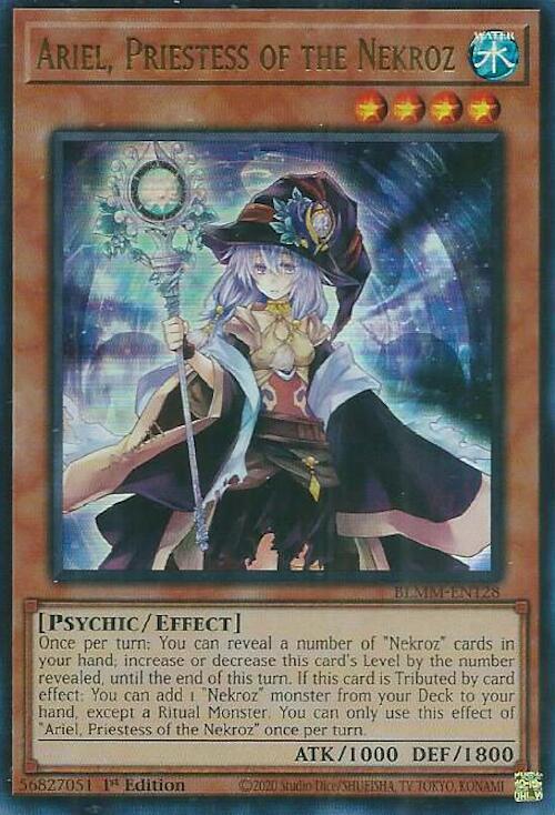 Ariel, Priestess of the Nekroz [BLMM-EN128] Ultra Rare | Exor Games Bridgewater