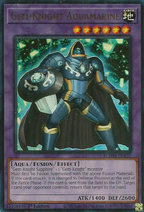 Gem-Knight Aquamarine [BLMM-EN137] Ultra Rare | Exor Games Bridgewater