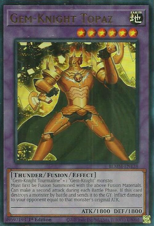 Gem-Knight Topaz [BLMM-EN138] Ultra Rare | Exor Games Bridgewater