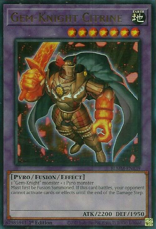 Gem-Knight Citrine [BLMM-EN139] Ultra Rare | Exor Games Bridgewater