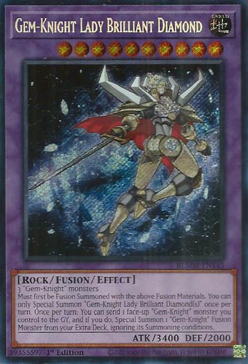 Gem-Knight Lady Brilliant Diamond [BLMM-EN145] Secret Rare | Exor Games Bridgewater