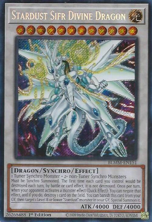 Stardust Sifr Divine Dragon [BLMM-EN151] Secret Rare | Exor Games Bridgewater