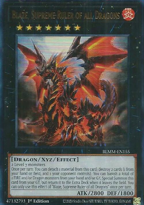 Blaze, Supreme Ruler of all Dragons [BLMM-EN155] Ultra Rare | Exor Games Bridgewater