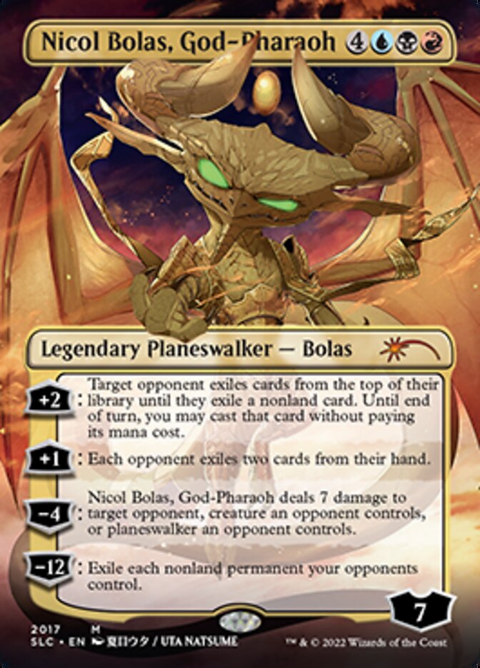 Nicol Bolas, God-Pharaoh (Borderless) [Secret Lair Countdown Kit] | Exor Games Bridgewater