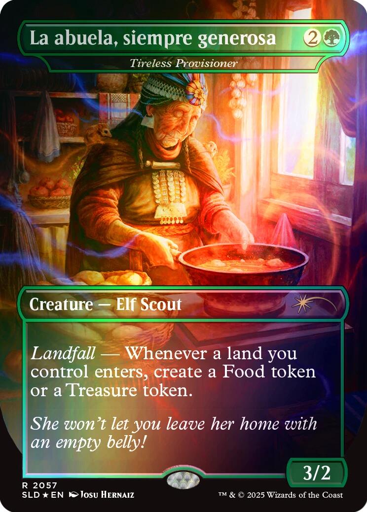 La abuela, siempre generosa - Tireless Provisioner (Rainbow Foil) [Secret Lair Drop Series] | Exor Games Bridgewater