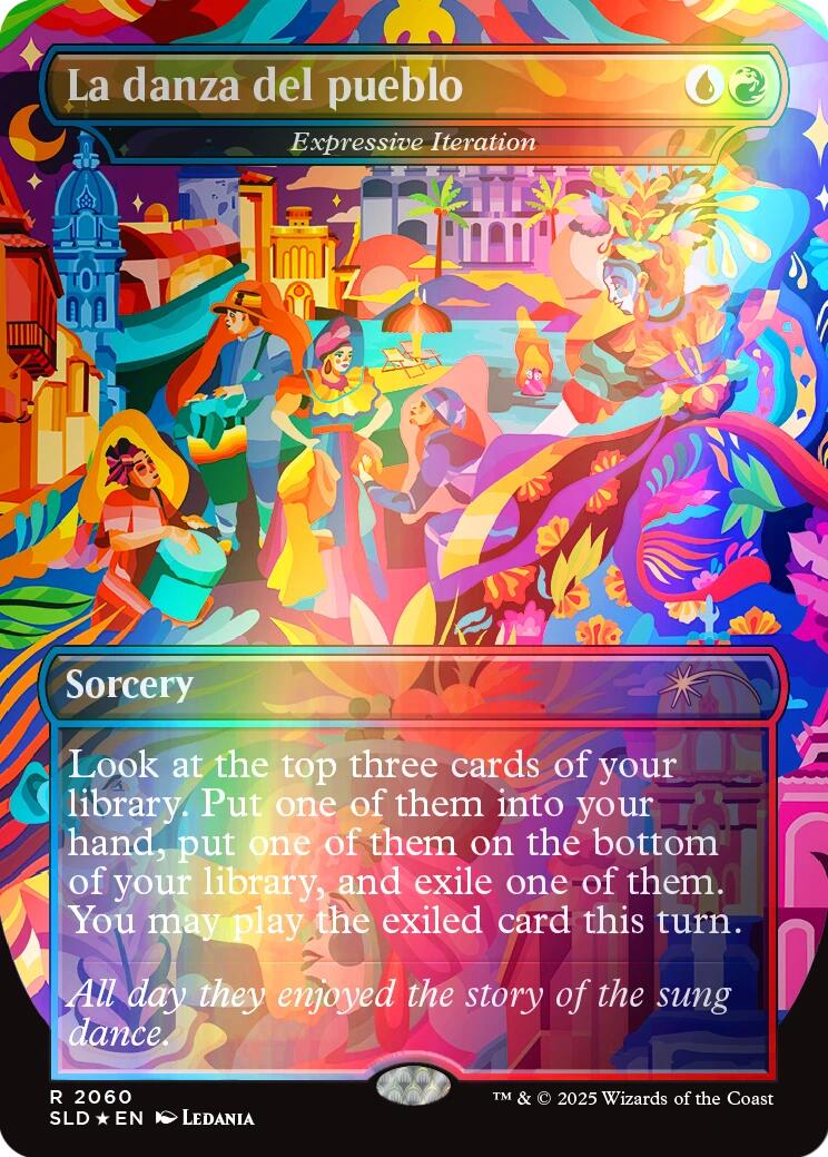 La danza del pueblo - Expressive Iteration (Rainbow Foil) [Secret Lair Drop Series] | Exor Games Bridgewater
