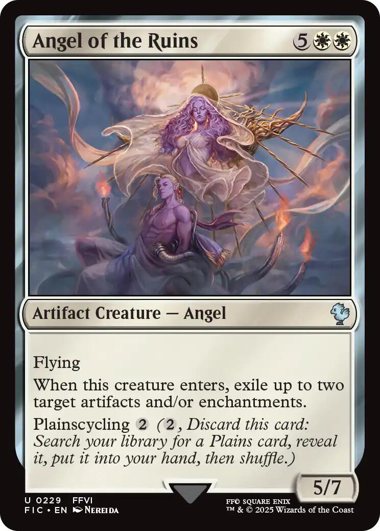 Angel of the Ruins (Surge Foil) [FINAL FANTASY Commander] | Exor Games Bridgewater