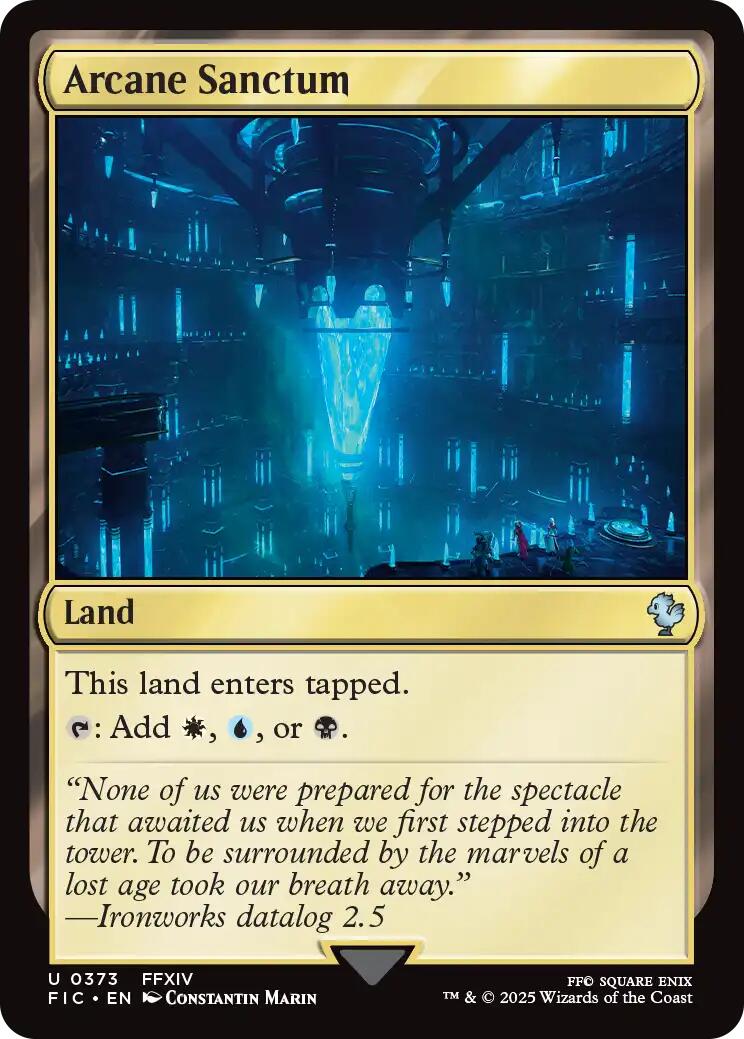 Arcane Sanctum (Surge Foil) [FINAL FANTASY Commander] | Exor Games Bridgewater
