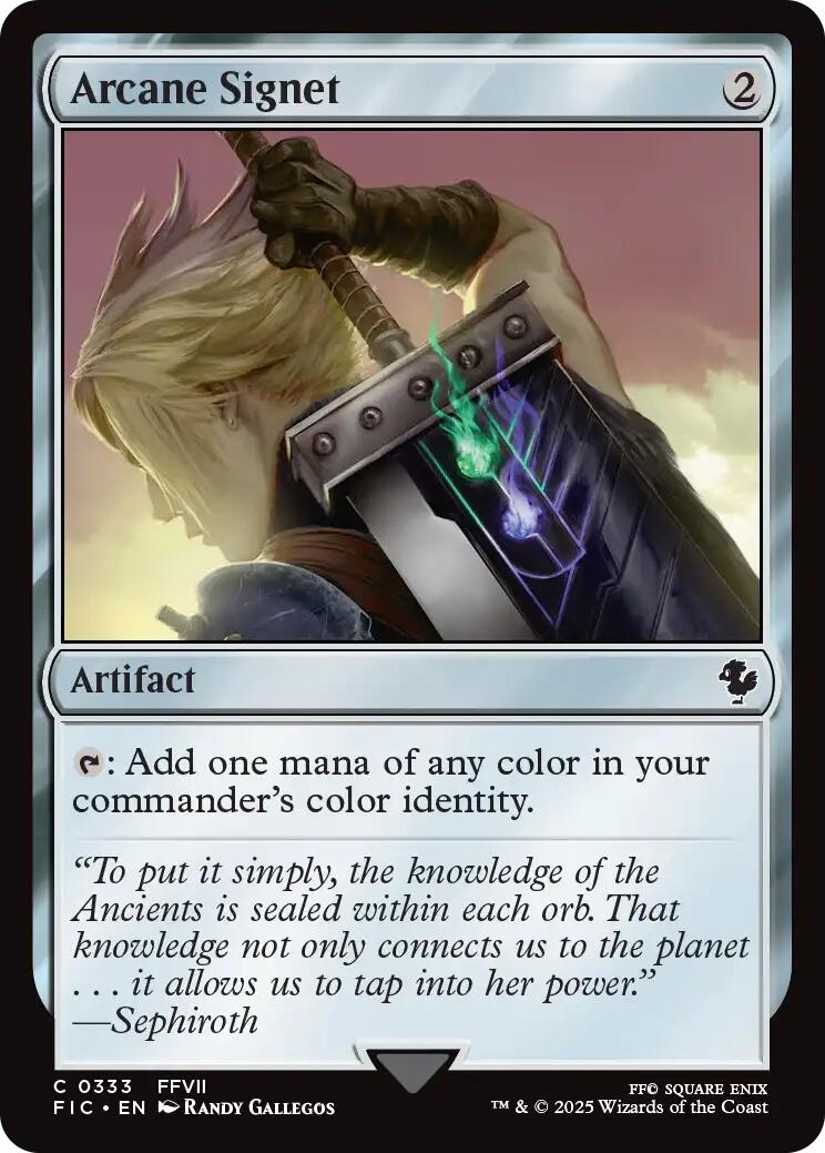 Arcane Signet (0333) (Surge Foil) [FINAL FANTASY Commander] | Exor Games Bridgewater