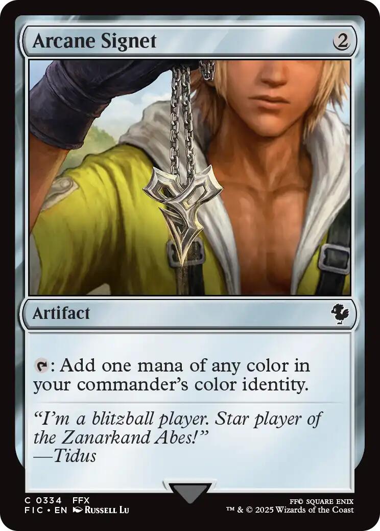 Arcane Signet (0334) (Surge Foil) [FINAL FANTASY Commander] | Exor Games Bridgewater
