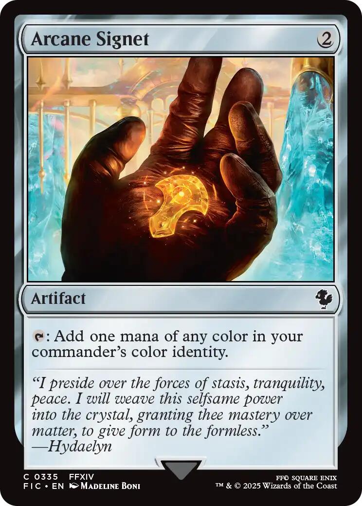 Arcane Signet (0335) (Surge Foil) [FINAL FANTASY Commander] | Exor Games Bridgewater