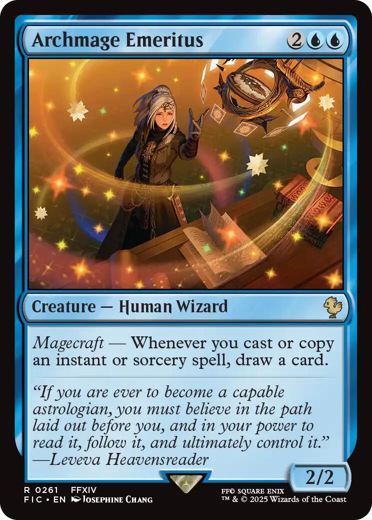 Archmage Emeritus (Surge Foil) [FINAL FANTASY Commander] | Exor Games Bridgewater