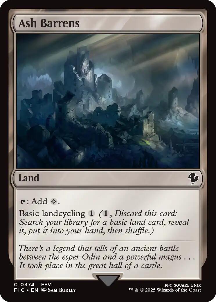 Ash Barrens (Surge Foil) [FINAL FANTASY Commander] | Exor Games Bridgewater