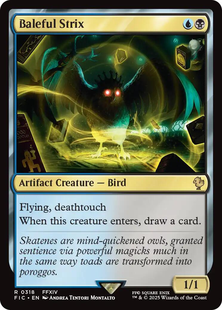 Baleful Strix (Surge Foil) [FINAL FANTASY Commander] | Exor Games Bridgewater