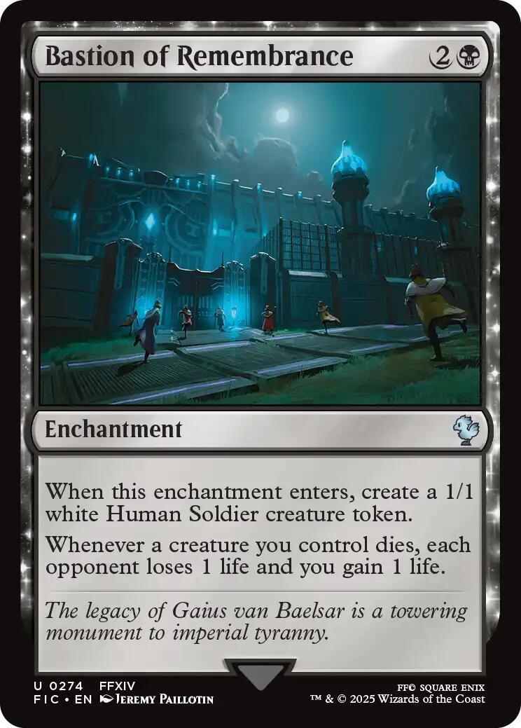 Bastion of Remembrance (Surge Foil) [FINAL FANTASY Commander] | Exor Games Bridgewater