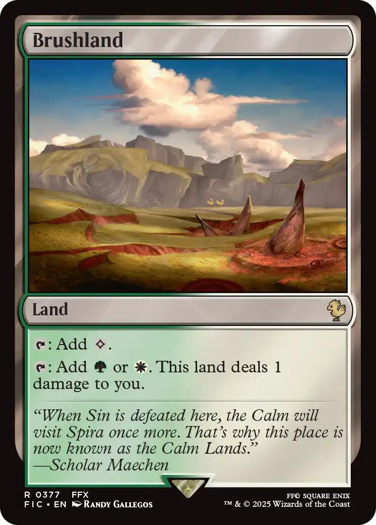 Brushland (Surge Foil) [FINAL FANTASY Commander] | Exor Games Bridgewater