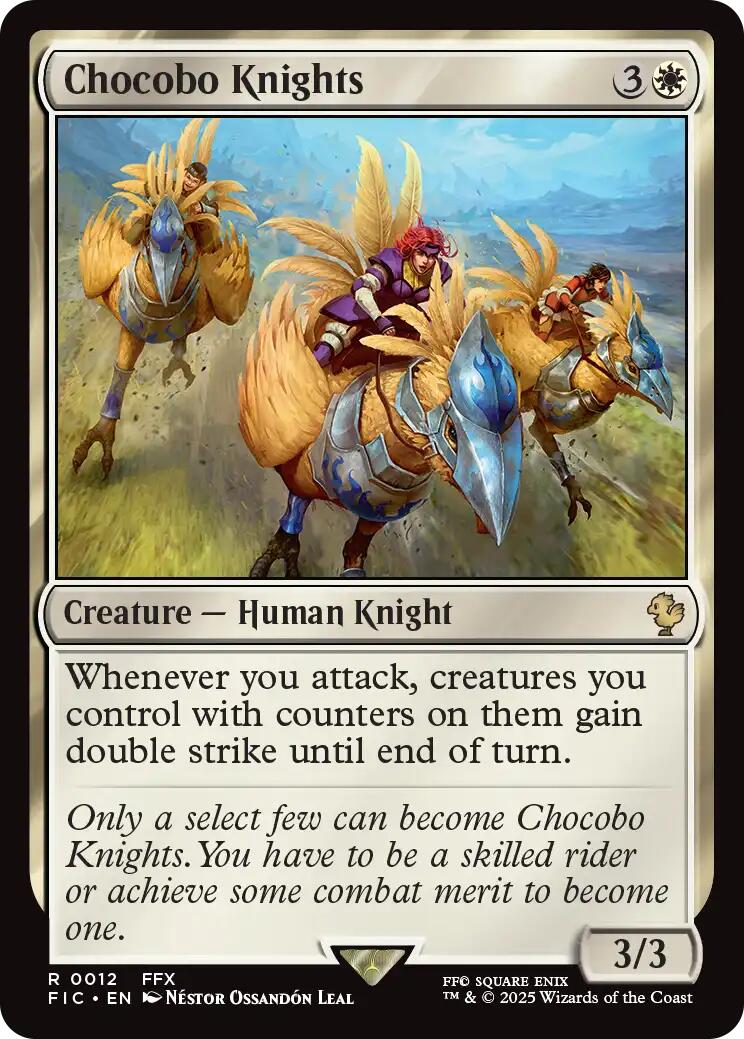 Chocobo Knights (Surge Foil) [FINAL FANTASY Commander] | Exor Games Bridgewater