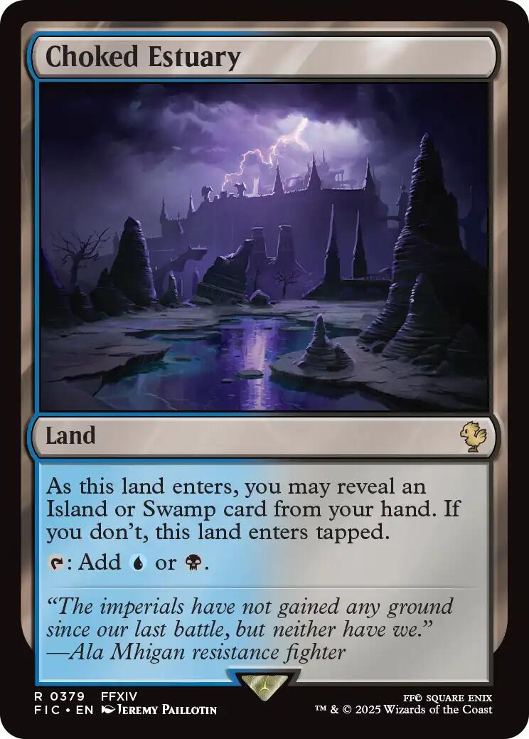 Choked Estuary (Surge Foil) [FINAL FANTASY Commander] | Exor Games Bridgewater