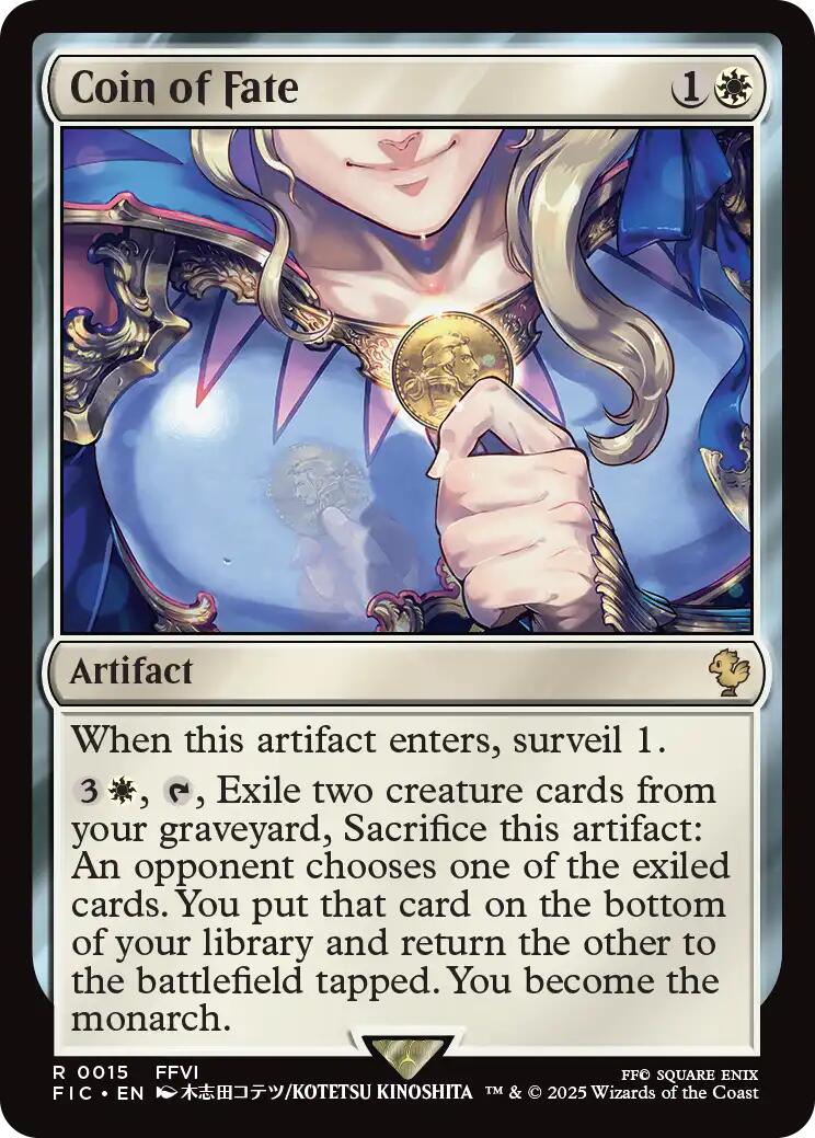 Coin of Fate (Surge Foil) [FINAL FANTASY Commander] | Exor Games Bridgewater