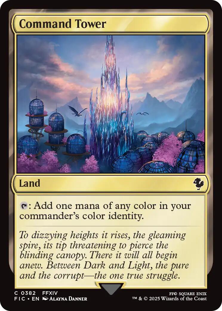 Command Tower (0382) (Surge Foil) [FINAL FANTASY Commander] | Exor Games Bridgewater