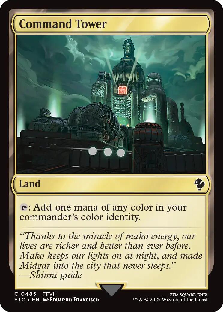 Command Tower (0485) (Surge Foil) [FINAL FANTASY Commander] | Exor Games Bridgewater
