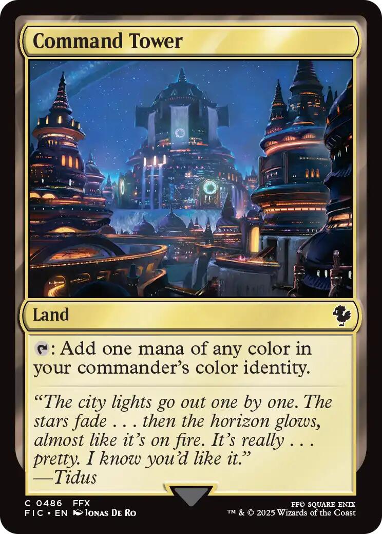 Command Tower (0486) (Surge Foil) [FINAL FANTASY Commander] | Exor Games Bridgewater
