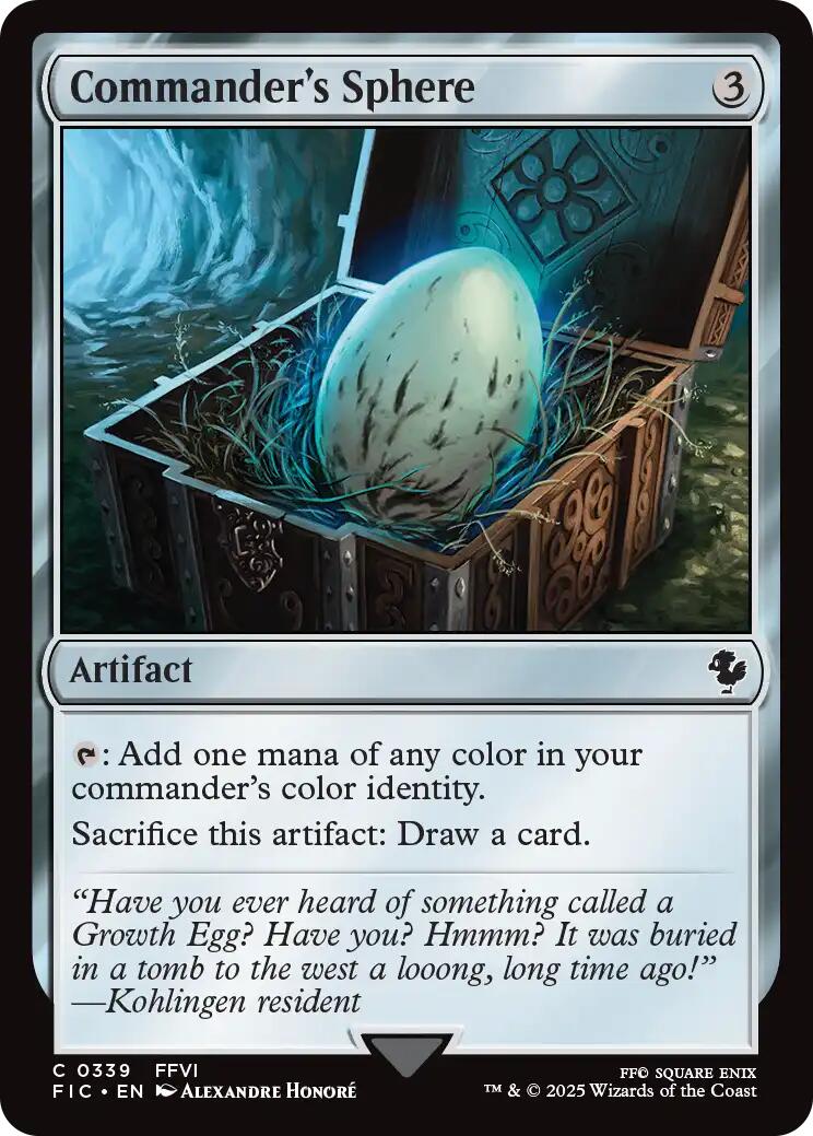 Commander's Sphere (Surge Foil) [FINAL FANTASY Commander] | Exor Games Bridgewater