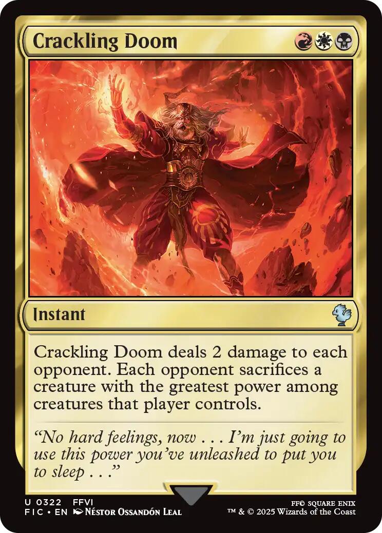 Crackling Doom (Surge Foil) [FINAL FANTASY Commander] | Exor Games Bridgewater