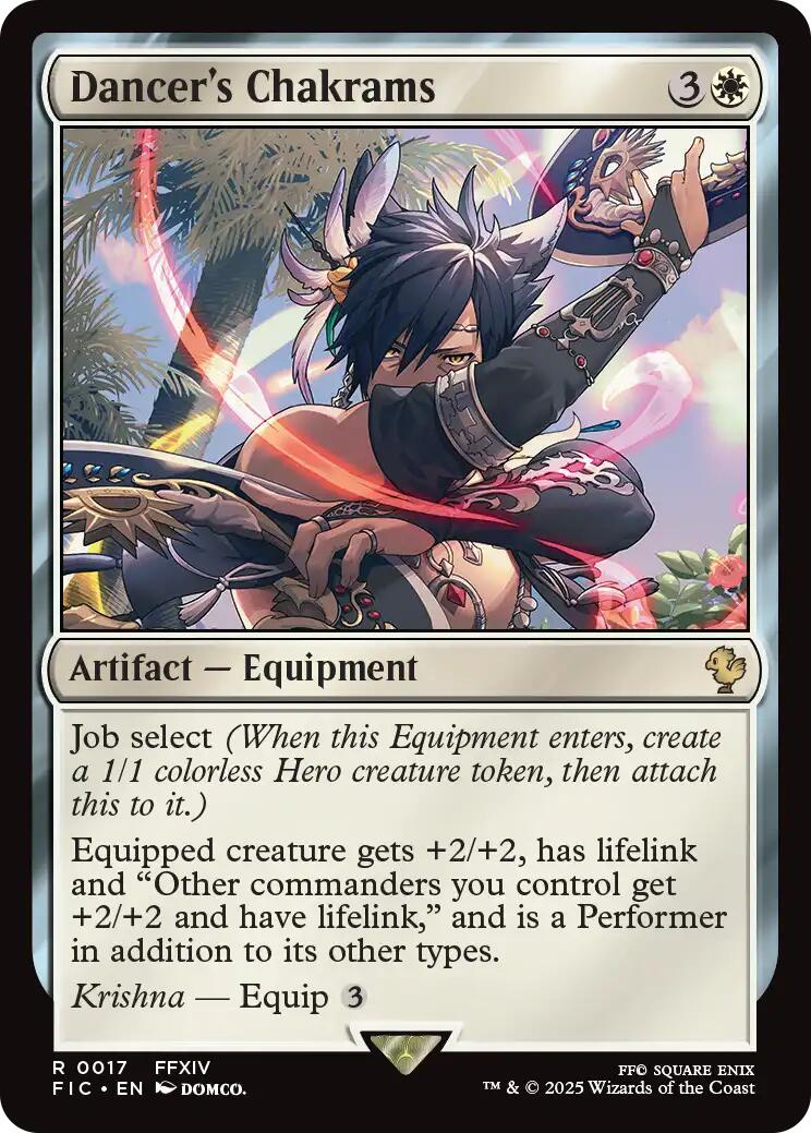 Dancer's Chakrams (Surge Foil) [FINAL FANTASY Commander] | Exor Games Bridgewater