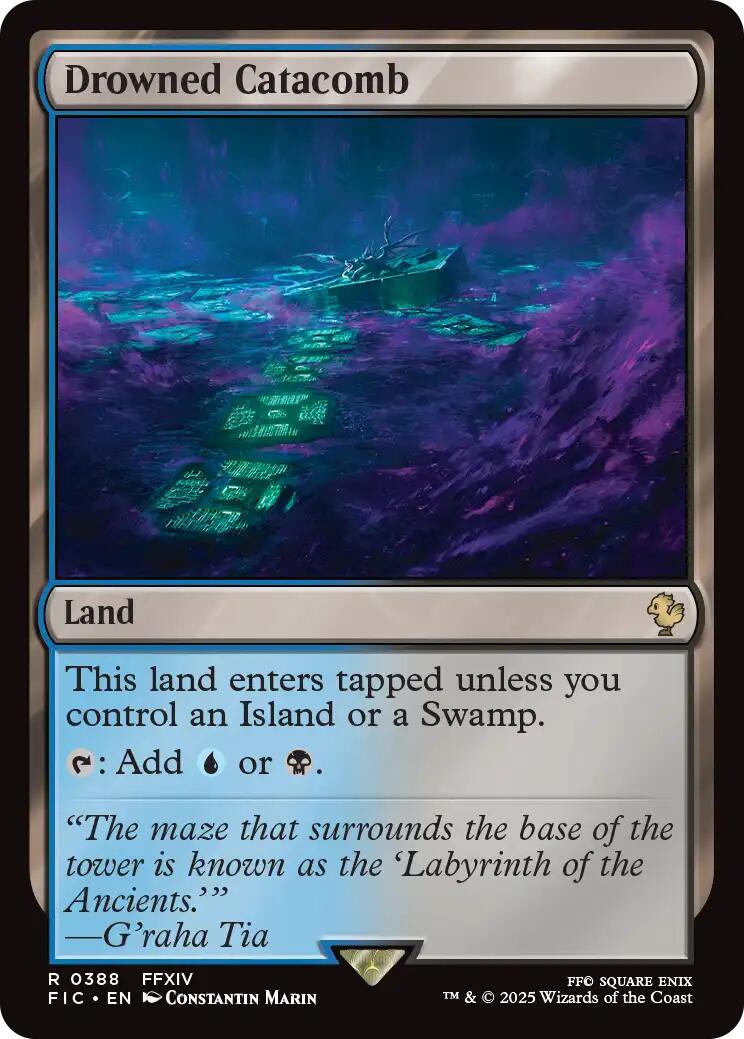 Drowned Catacomb (Surge Foil) [FINAL FANTASY Commander] | Exor Games Bridgewater