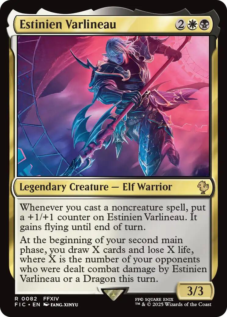 Estinien Varlineau (Surge Foil) [FINAL FANTASY Commander] | Exor Games Bridgewater