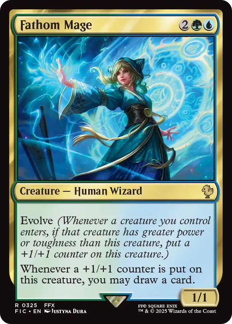 Fathom Mage (Surge Foil) [FINAL FANTASY Commander] | Exor Games Bridgewater
