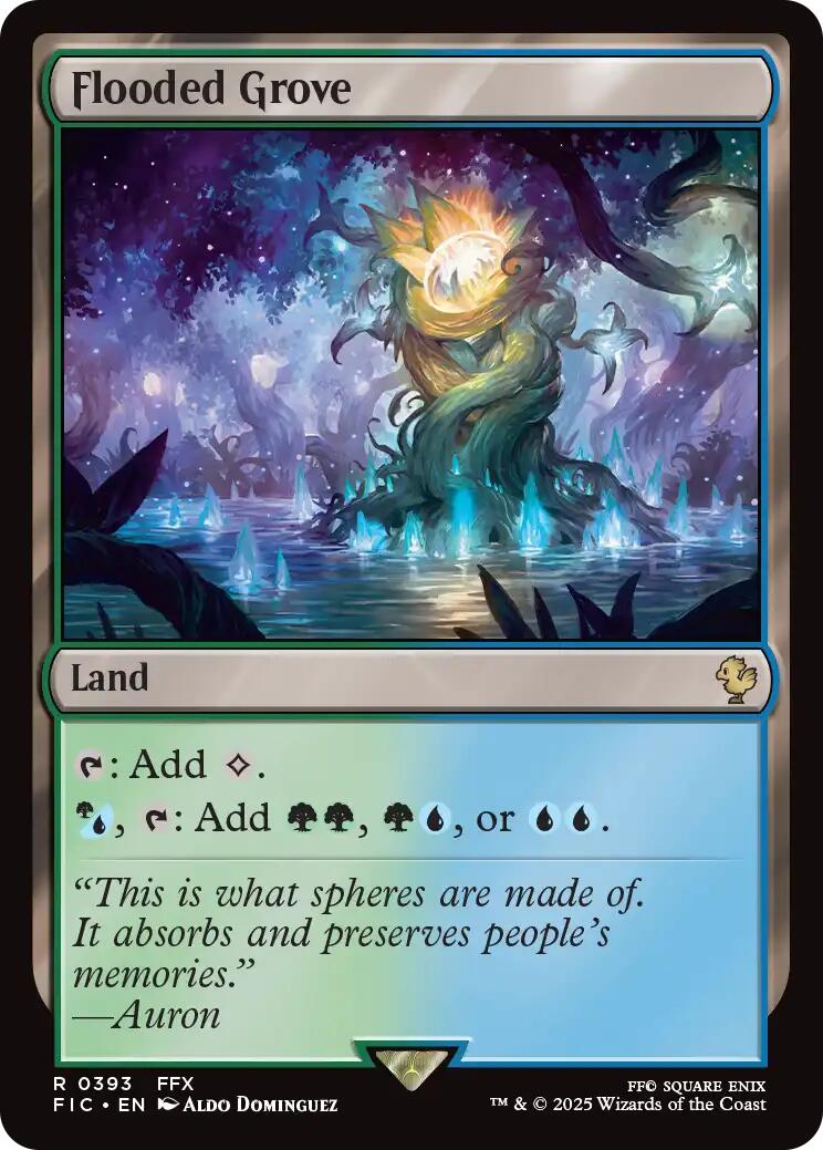 Flooded Grove (Surge Foil) [FINAL FANTASY Commander] | Exor Games Bridgewater