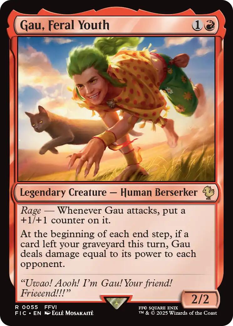 Gau, Feral Youth (Surge Foil) [FINAL FANTASY Commander] | Exor Games Bridgewater