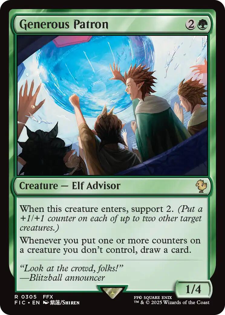 Generous Patron (Surge Foil) [FINAL FANTASY Commander] | Exor Games Bridgewater