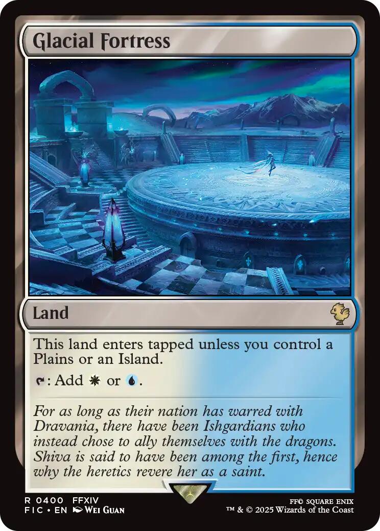 Glacial Fortress (Surge Foil) [FINAL FANTASY Commander] | Exor Games Bridgewater