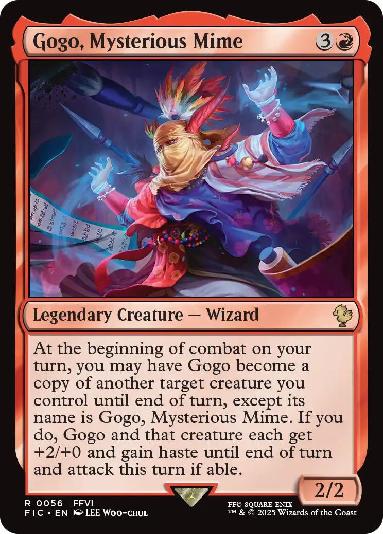 Gogo, Mysterious Mime (Surge Foil) [FINAL FANTASY Commander] | Exor Games Bridgewater