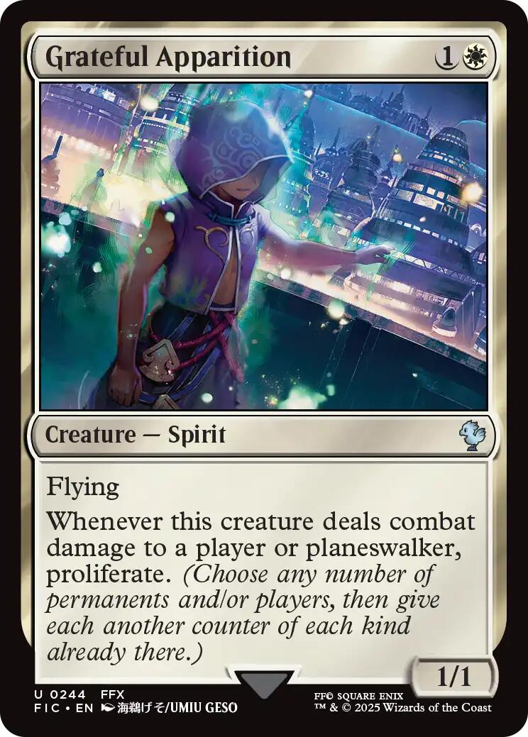 Grateful Apparition (Surge Foil) [FINAL FANTASY Commander] | Exor Games Bridgewater