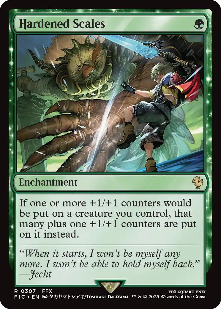 Hardened Scales (Surge Foil) [FINAL FANTASY Commander] | Exor Games Bridgewater