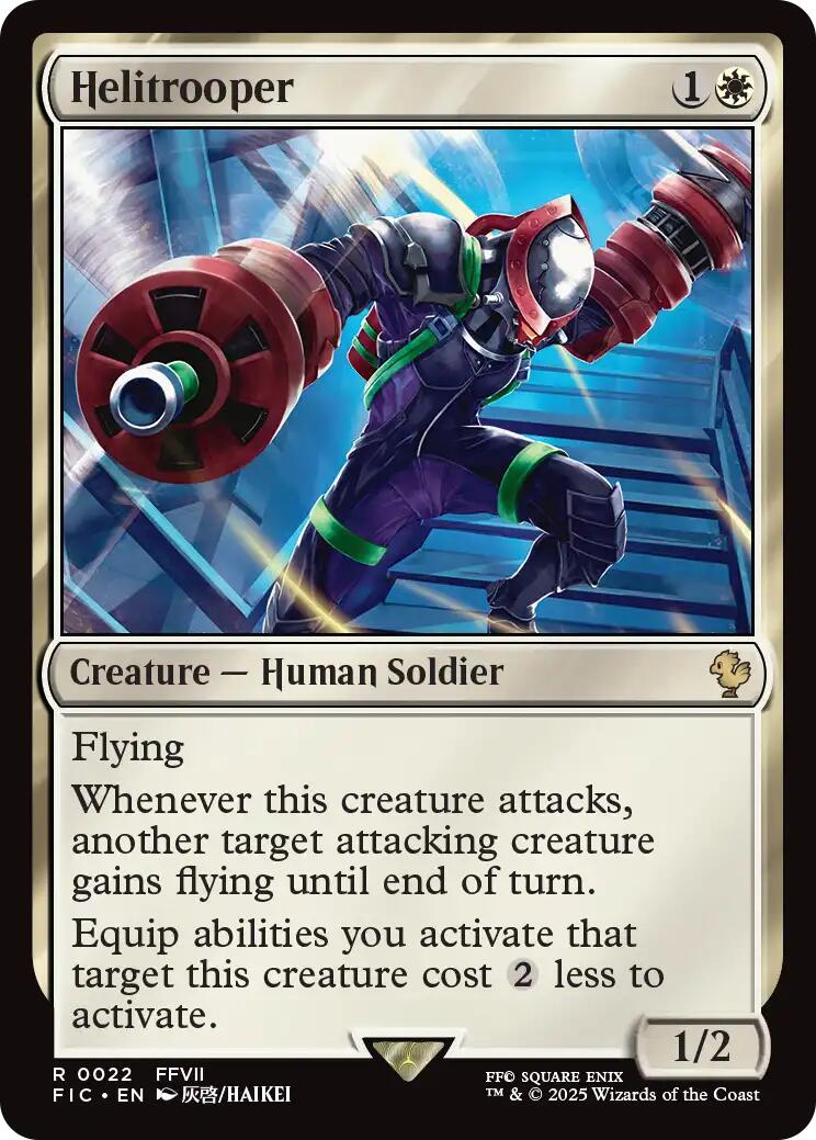 Helitrooper (Surge Foil) [FINAL FANTASY Commander] | Exor Games Bridgewater