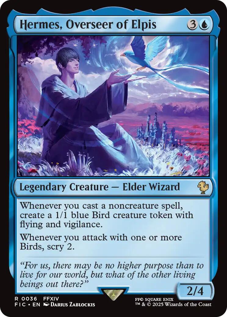 Hermes, Overseer of Elpis (Surge Foil) [FINAL FANTASY Commander] | Exor Games Bridgewater